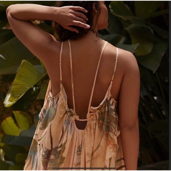 Anthropologie Strappy Sheer Midi Cover-Up Dress - Picture 3 of 9